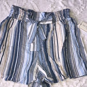 NWT No Comment striped shorts. Size M